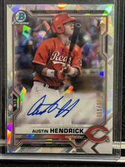 Austin Hendrick [Atomic Refractor] Baseball Cards 2021 Bowman Chrome Prospect Autographs Prices