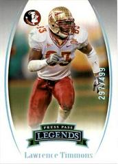 Lawrence Timmons #22 Football Cards 2007 Press Pass Legends Prices