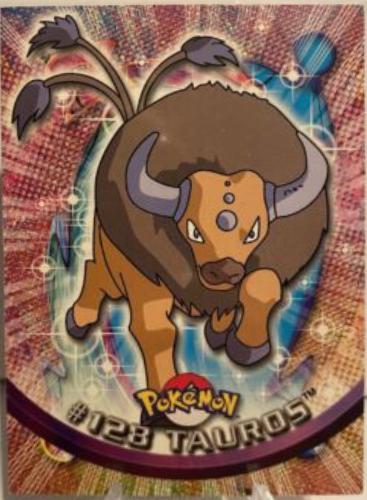 Tauros [Foil] #128 Pokemon 2000 Topps TV