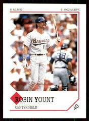 Robin Yount Baseball Cards 1992 Panini Stickers Prices