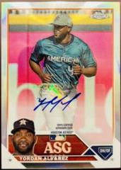 Yordan Alvarez #ASGA-YA Baseball Cards 2023 Topps Chrome Update All Star Game Autographs Prices