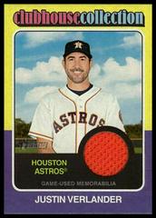 Justin Verlander #CCR-JV Baseball Cards 2024 Topps Heritage Clubhouse Collection Relic Prices