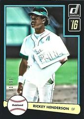 Rickey Henderson [Black Border] Baseball Cards 2016 Panini Donruss 1982 Prices