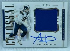 Aaron Donald Football Cards 2018 National Treasures Colossal Signatures Prices