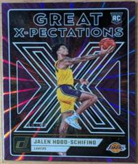 Jalen Hood Schifino [Purple] #12 Basketball Cards 2023 Panini Donruss Great X Pectations Prices