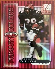 Corey Dillon [Red] Football Cards 1999 Panini Donruss Elite Primary Colors Prices