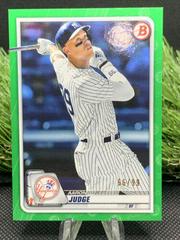 Aaron Judge [Green] #2 Baseball Cards 2020 Bowman Prices