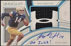 Kyle Hamilton [Patch Autograph Brand Logo] #91 Football Cards 2022 Panini Immaculate Collegiate Prices