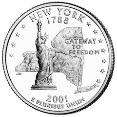 2001 D [NEW YORK] Coins State Quarter Prices