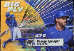 George Springer [Reactive Blue] #BF6 Baseball Cards 2021 Panini Mosaic Big Fly Prices