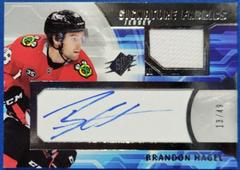 Brandon Hagel #SF-BH Hockey Cards 2021 SPx Signature Fabrics Prices