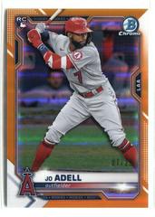 Jo Adell [Orange Refractor] #42 Baseball Cards 2021 Bowman Chrome Prices