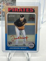 Jackson Wolf [Special Edition Red Ink] #ROA-JWO Baseball Cards 2024 Topps Heritage Real One Autograph Prices