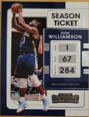 Zion Williamson #35 Basketball Cards 2021 Panini Contenders Prices