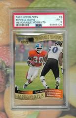 Terrell Davis #3 Football Cards 1997 Upper Deck Memorable Moments Prices