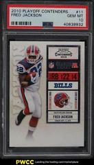 Fred Jackson #11 Football Cards 2010 Playoff Contenders Prices