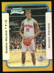 Darko Milicic [Chrome Gold Refractor] #130 Basketball Cards 2003 Bowman Prices