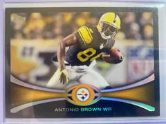 Antonio Brown [Horizontal Card Black] #223 Football Cards 2012 Topps Prices