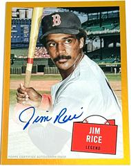 Jim Rice [Gold] Baseball Cards 2023 Topps Archives 1957 Topps Hit Stars Autographs Prices