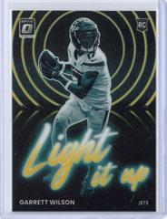 Garrett Wilson [Gold] #LU-12 Football Cards 2022 Panini Donruss Optic Light it Up Prices