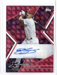 Bryson Stott [Plasma Pink] Baseball Cards 2023 Topps Xpectations Autographs Prices