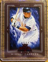 Miguel Cabrera [Autograph Materials Framed Red] #105 Baseball Cards 2015 Panini Diamond Kings Prices