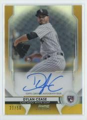 Dylan Cease [Gold Refractor] Baseball Cards 2020 Bowman Sterling Rookie Autographs Prices
