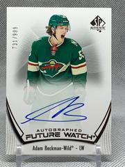 Adam Beckman [Autograph] #164 Hockey Cards 2021 SP Authentic Prices