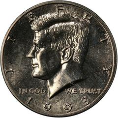 1993 P Coins Kennedy Half Dollar Prices