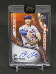Brett Baty [Orange] #SFA-BB Baseball Cards 2023 Topps Chrome Black Super Futures Autographs Prices