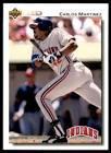 Carlos Martinez #598 Baseball Cards 1992 Upper Deck Prices