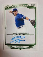 Gavin Lux [Green Foil] #CA-GL1 Baseball Cards 2019 Leaf Trinity Clear Autograph Prices