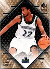 Corey Brewer Basketball Cards 2007 SP Rookie Edition Prices