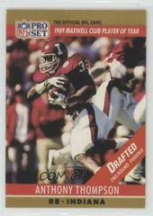 Anthony Thompson #22 Football Cards 1990 Pro Set FACT Cincinnati Prices