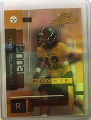 Troy Polamalu Football Cards 2003 Playoff Absolute Memorabilia Prices
