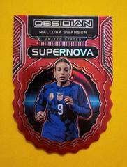 Mallory Swanson [Red Flood] #15 Soccer Cards 2022 Panini Obsidian Supernova Prices