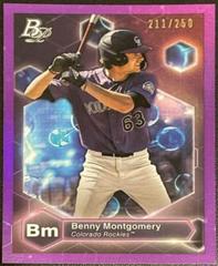Benny Montgomery [Purple] #PE-6 Baseball Cards 2022 Bowman Platinum Precious Elements Prices