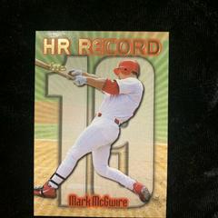 Mark McGwire [#19] #220 Baseball Cards 1999 Topps Home Run Record Prices