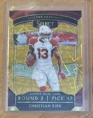 Christian Kirk [Gold Prizm] Football Cards 2018 Panini Select Rookie Selections Prices