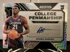 Adama Sanogo [Mojo] #CP-ADS Basketball Cards 2023 Panini Prizm Draft Picks College Penmanship Autographs Prices