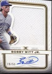 Bobby Witt Jr. [Red Button Jersey] #ARC-BWJ Baseball Cards 2023 Topps Definitive Autograph Relic Collection Prices