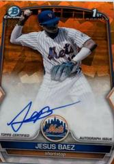 Jesus Baez [Orange] #BSPA-JBZ Baseball Cards 2023 Bowman Chrome Sapphire Autographs Prices