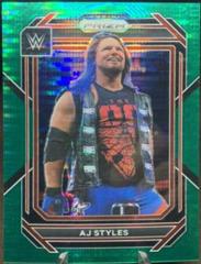 AJ Styles [Green Pulsar] #119 Wrestling Cards 2023 Panini Prizm WWE Prices