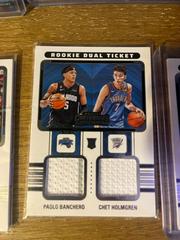Paolo Banchero, Chet Holmgren #RT2-CHB Basketball Cards 2022 Panini Contenders Rookie Ticket Dual Swatches Prices