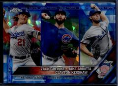 Clayton Kershaw, Jake Arrieta, Zack Greinke #58 Baseball Cards 2016 Topps Chrome Sapphire Prices