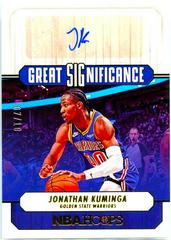 Jonathan Kuminga [Gold] #GS-JKM Basketball Cards 2022 Panini Hoops Great SIGnificance Autographs Prices