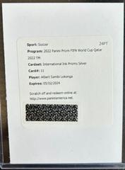 Albert Sambi [Silver Prizm] Soccer Cards 2022 Panini Prizm World Cup International Ink Autograph Prices