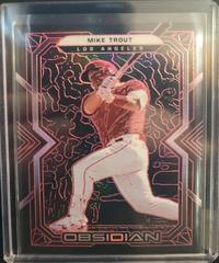 Mike Trout [Red] #29 Baseball Cards 2022 Panini Chronicles Obsidian Prices