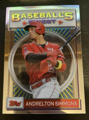 Andrelton Simmons #7 Baseball Cards 2020 Topps Finest Flashbacks Prices
