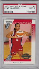 Cynthia Cooper #2 Basketball Cards 1997 Pinnacle Inside WNBA Prices